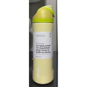 Owala FreeSip 24oz Stainless Steel Water Bottle, LIMONCELLO YELLOW